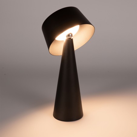 Lampe de table rechargeable solaire LED Meri Noir (3W)