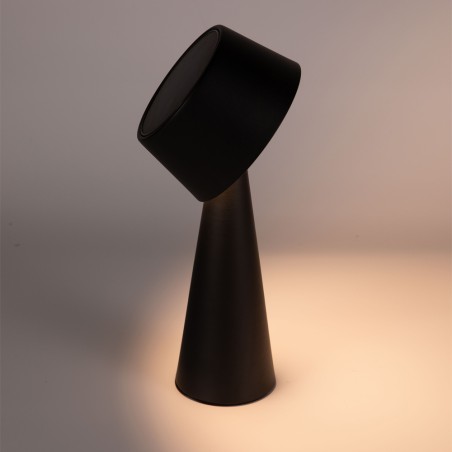 Lampe de table rechargeable solaire LED Meri Noir (3W)