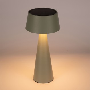 Lampe de table rechargeable solaire LED Meri Vert (3W)