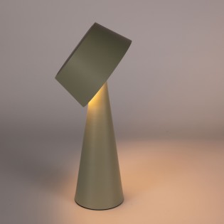 Lampe de table rechargeable solaire LED Meri Vert (3W)