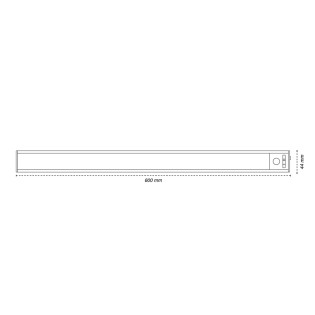 Éclairage LED sous meuble avec capteur Danu CCT 60Cm. (2.5W)