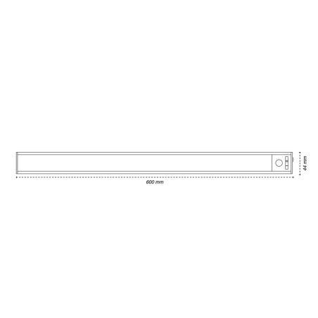 Éclairage LED sous meuble avec capteur Danu CCT 60Cm. (2.5W)