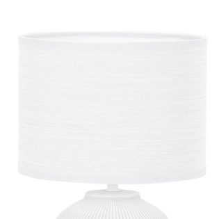 Lampe de table Larna Blanc