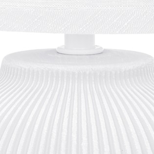 Lampe de table Larna Blanc
