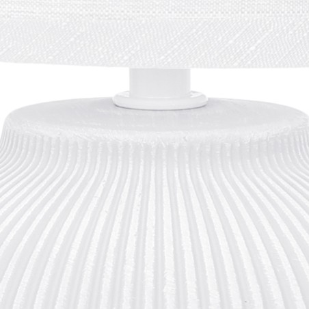 Lampe de table Larna Blanc
