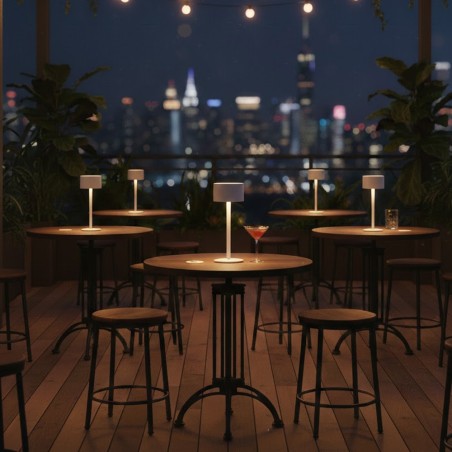 Lampe de table rechargeable LED Meba Blanc (2W)