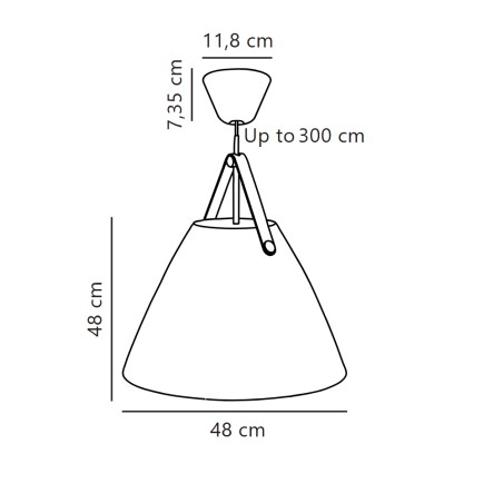 Lampe a suspension Strap 48