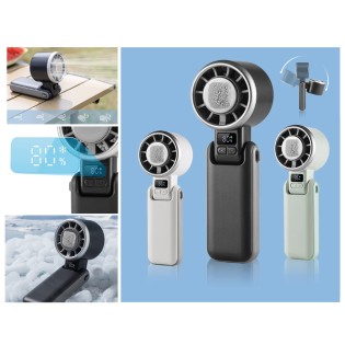 Ventilateur à main Glasi Noir 5 vitesses.