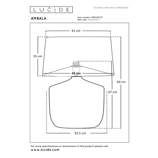 Lampe á poser Ambala II