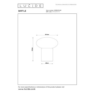 Lampe á poser Birtle I