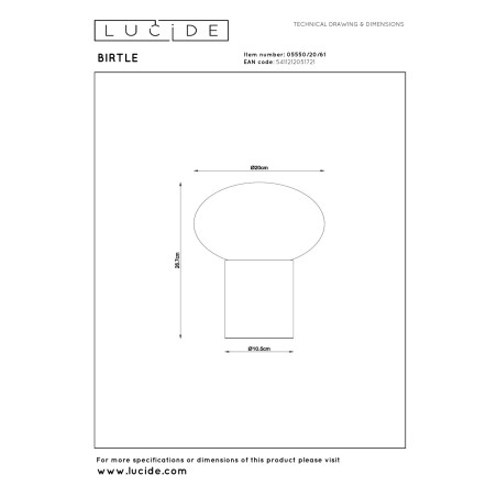 Lampe á poser Birtle II