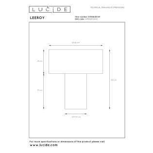 Lampe á poser Leeroy II