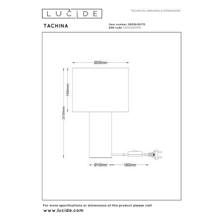 Lampe á poser Tachina I