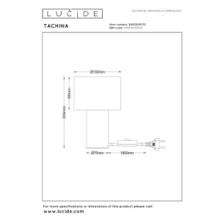 Lampe á poser Tachina II