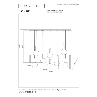 Suspension LED Jasmine (14x4.4W)