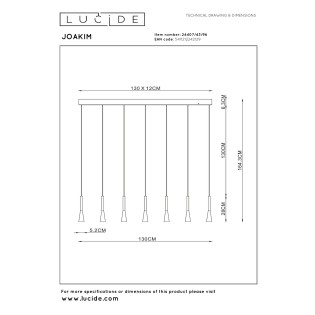 Suspension LED Joakim (7x6,2W)