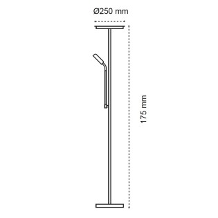 Lampadaire LED Brenan CCT Dim (30+6W)