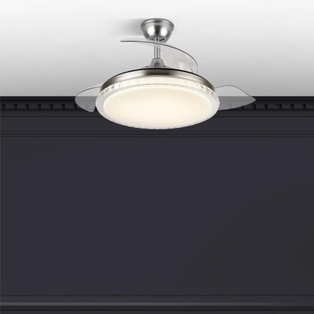 Ventilateur à Led avec pales pliantes Biliku (72W)