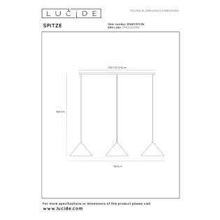 Suspension Spitze I (3 lumières)
