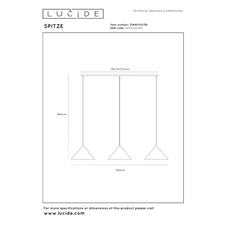 Suspension Spitze I (3 lumières)