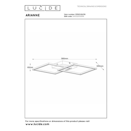 Plafonnier LED Arianne I (23W)