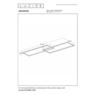 Plafonnier LED Arianne II (23W)