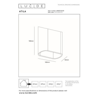 Applique d'extérieur LED Atila I (5W)