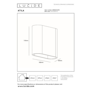 Applique d'extérieur LED Atila II (5W)