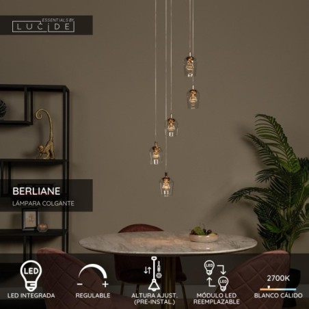 Suspension LED Berliane II (5x4W)