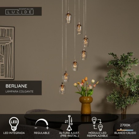 Suspension LED Berliane (7x4W)