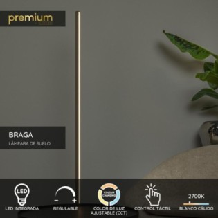 Lampadaire LED Braga CCT Dim (22W)
