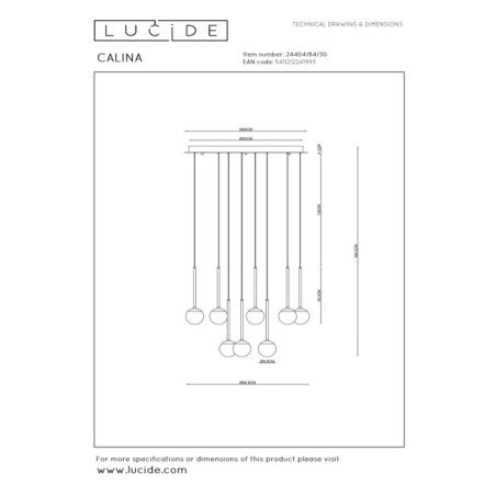 Suspension LED Calina (12x7.7W)