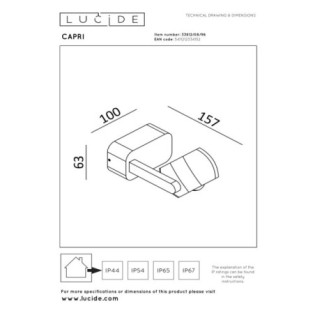 Applique d'extérieur LED Capri (8W)