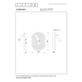 Applique mural LED Carmino (12W)