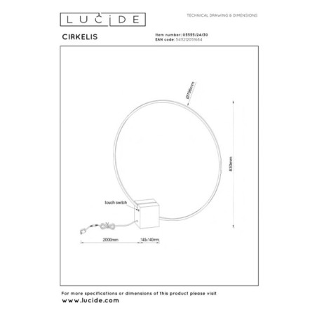 Lampe de table LED Cirkelis (24W)