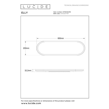 Plafonnier LED Elly (24W)