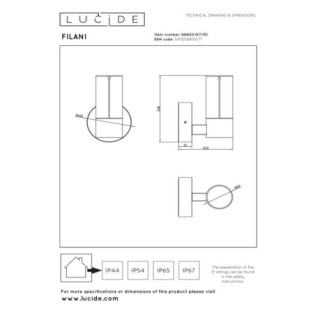 Applique extérieur LED Filani (6,5 W)