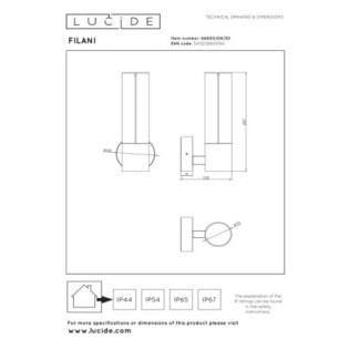 Applique extérieur LED Filani (8W)