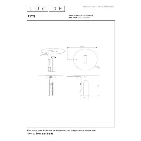 Lampe de table LED Fits (7W)