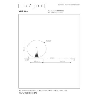 Lampe de table LED Gisela (12W)