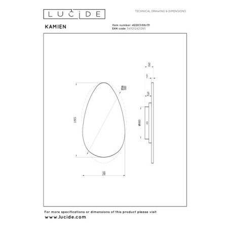 Applique murale LED Kamien (6W)