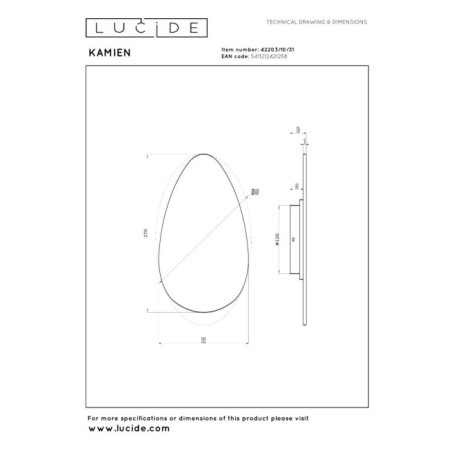 Applique murale LED Kamien (11W)