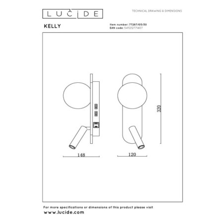 Applique murale LED Kelly (3,5W)