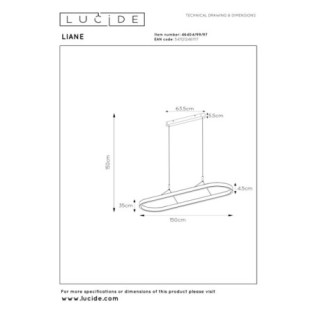 Suspension LED Liane (40W)