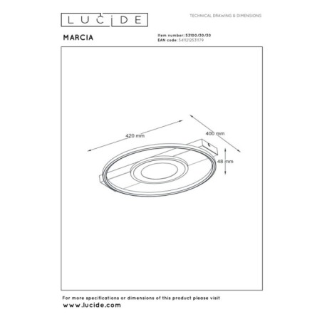 Plafonnier LED Marcia (32W)