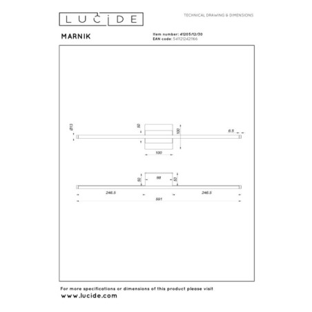Applique mural LED Marnik (13W)