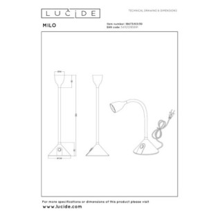 Lampe de bureau LED Milo (3.2W)