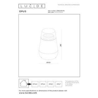 Balise extérieure LED Opus (9W)
