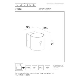 Applique extérieur LED Perth (1W)