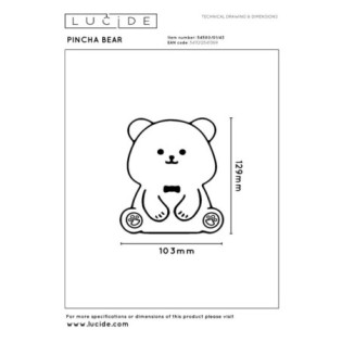 Lampe de table LED Pincha bear (0,5 W)